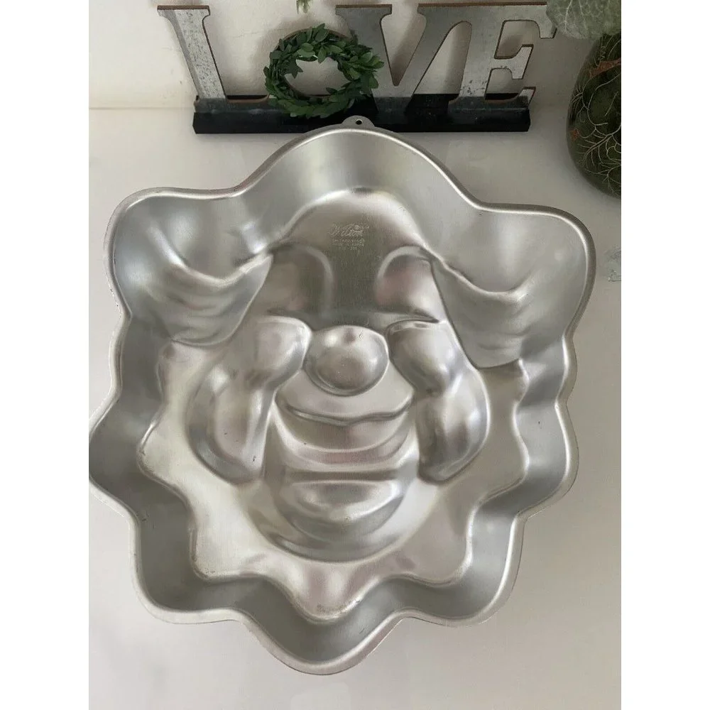 Wilton‎ 1974 Clown Face Cake Pan #502-275 Cake Mold Form Vintage 12